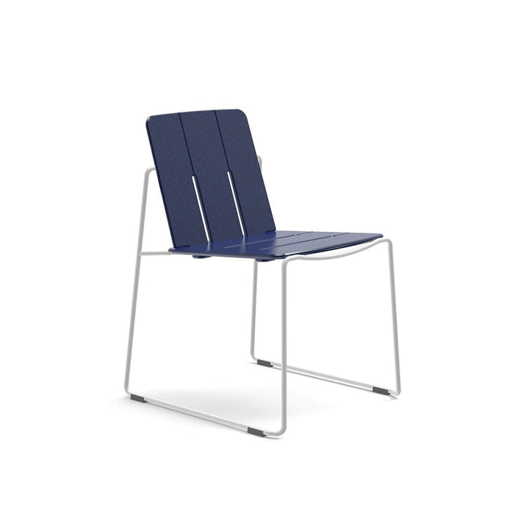 Keene Dining Chair - Loll Designs Outdoor Furniture - Navy Blue - Cloud White - HORNE