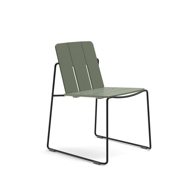 Keene Dining Chair - Loll Designs Outdoor Furniture - Charcoal Grey - Stainless Steel - HORNE