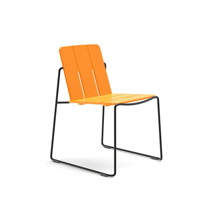 Keene Dining Chair - Loll Designs Outdoor Furniture - Sunset Orange - Black - HORNE