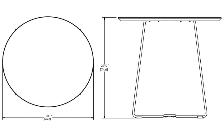 Keene Dining Table - Loll Designs Outdoor Furniture - Chili - Cloud White - HORNE