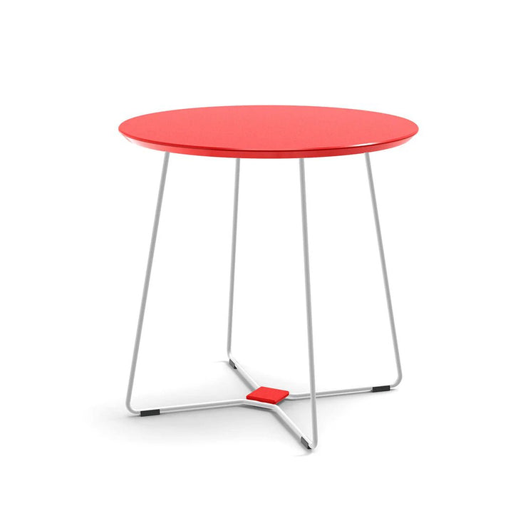 Keene Dining Table - Loll Designs Outdoor Furniture - Apple Red - Cloud White - HORNE
