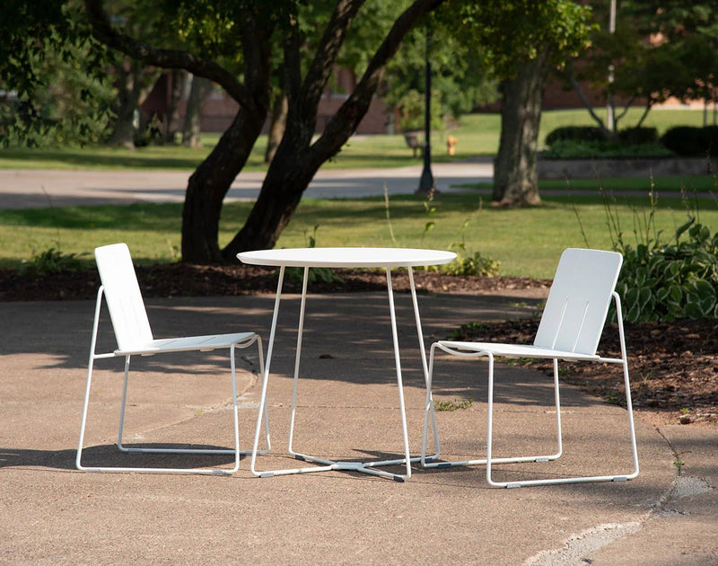 Keene Dining Table - Loll Designs Outdoor Furniture - Charcoal Grey - Stainless Steel - HORNE