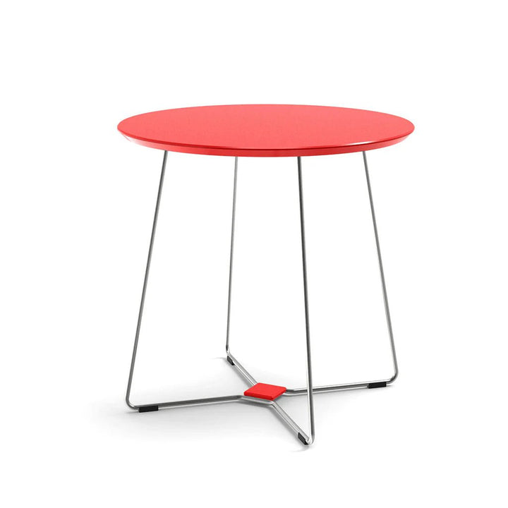 Keene Dining Table - Loll Designs Outdoor Furniture - Apple Red - Stainless Steel - HORNE