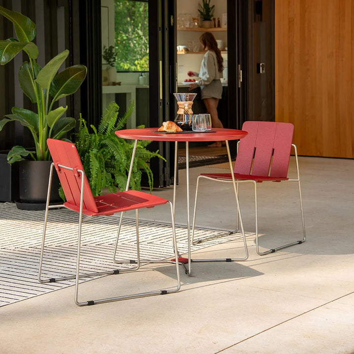 Keene Dining Table - Loll Designs Outdoor Furniture - Chili - Cloud White - HORNE