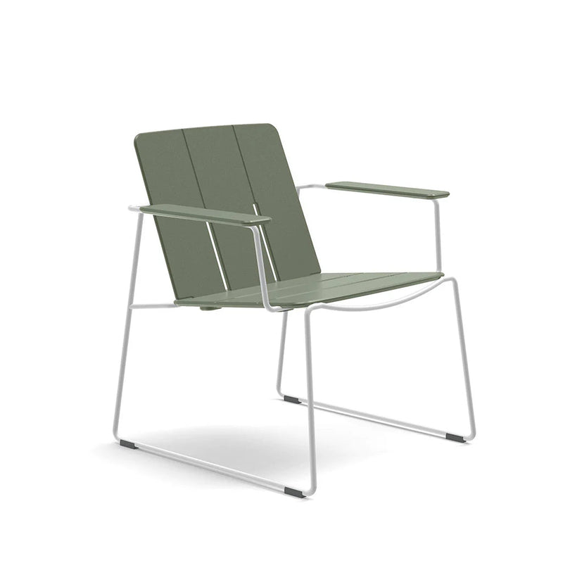 Keene Lounge Chair - Loll Designs Outdoor Furniture - Charcoal Grey - Stainless Steel - HORNE