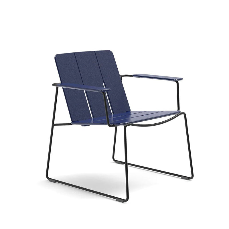 Keene Lounge Chair - Loll Designs Outdoor Furniture - Charcoal Grey - Stainless Steel - HORNE