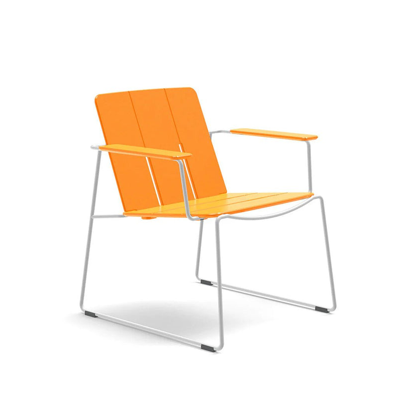 Keene Lounge Chair - Loll Designs Outdoor Furniture - Charcoal Grey - Stainless Steel - HORNE