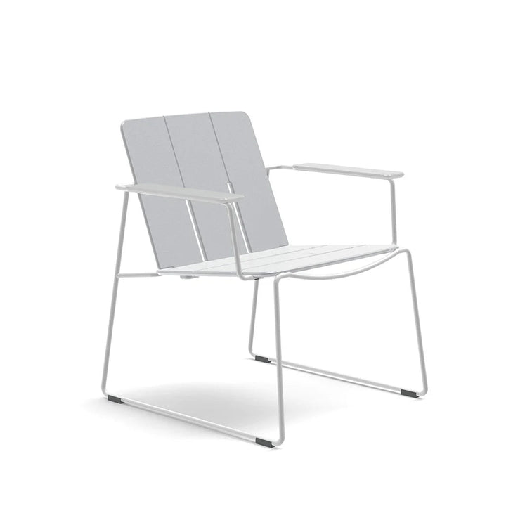 Keene Lounge Chair - Loll Designs Outdoor Furniture - Driftwood - Cloud White - HORNE
