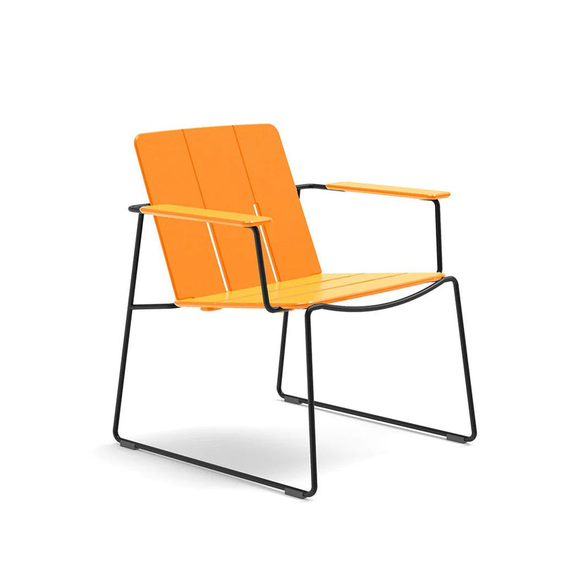 Keene Lounge Chair - Loll Designs Outdoor Furniture - Charcoal Grey - Stainless Steel - HORNE