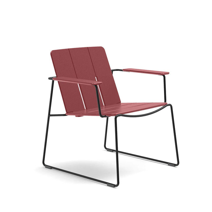Keene Lounge Chair - Loll Designs Outdoor Furniture - Chili - Black - HORNE