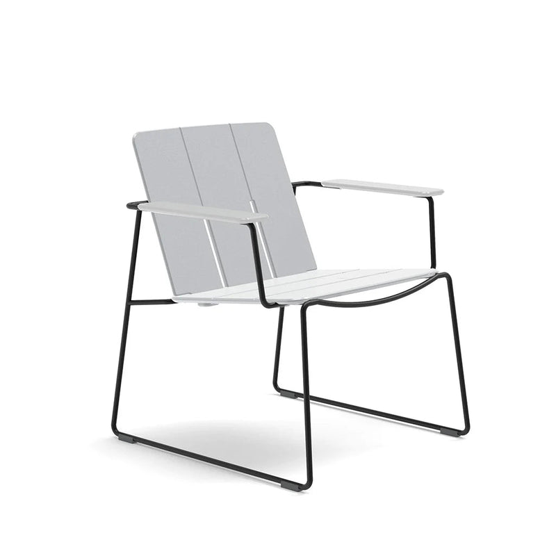 Keene Lounge Chair - Loll Designs Outdoor Furniture - Charcoal Grey - Stainless Steel - HORNE