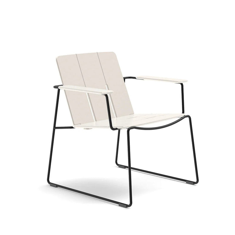 Keene Lounge Chair - Loll Designs Outdoor Furniture - Charcoal Grey - Stainless Steel - HORNE