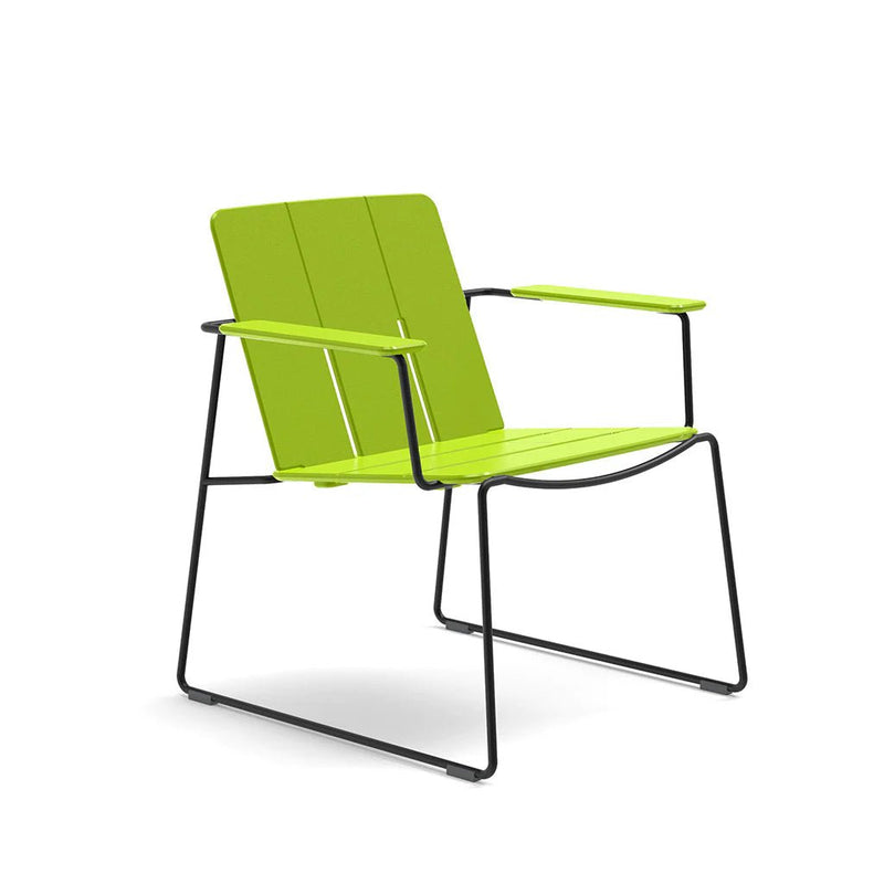 Keene Lounge Chair - Loll Designs Outdoor Furniture - Charcoal Grey - Stainless Steel - HORNE