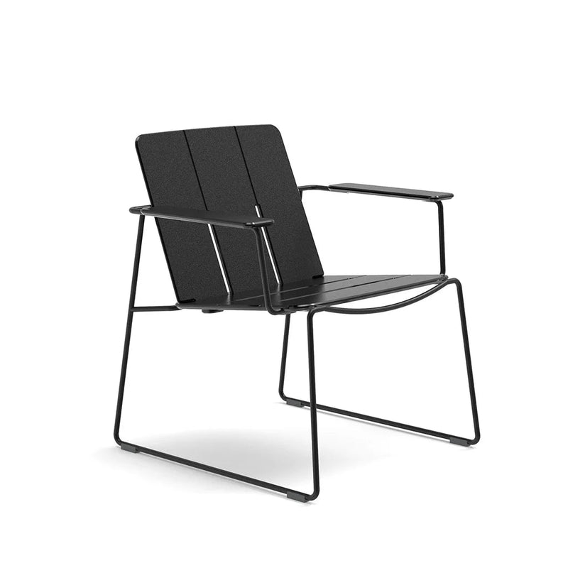 Keene Lounge Chair - Loll Designs Outdoor Furniture - Charcoal Grey - Stainless Steel - HORNE