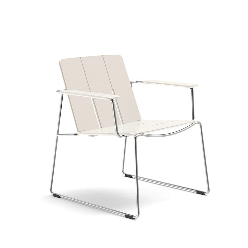 Keene Lounge Chair - Loll Designs Outdoor Furniture - Charcoal Grey - Stainless Steel - HORNE