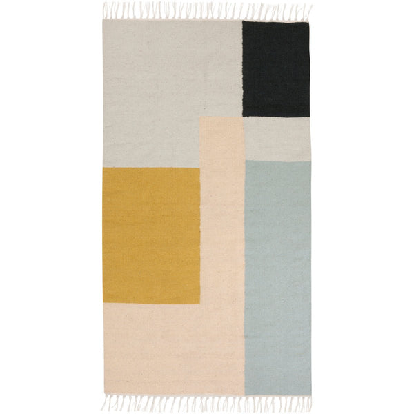 Kelim Ferm Living Rug - Squares