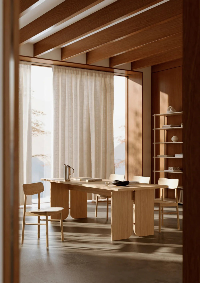 Kimono Dining Table - Oak - Woud Tables + Desks - HORNE