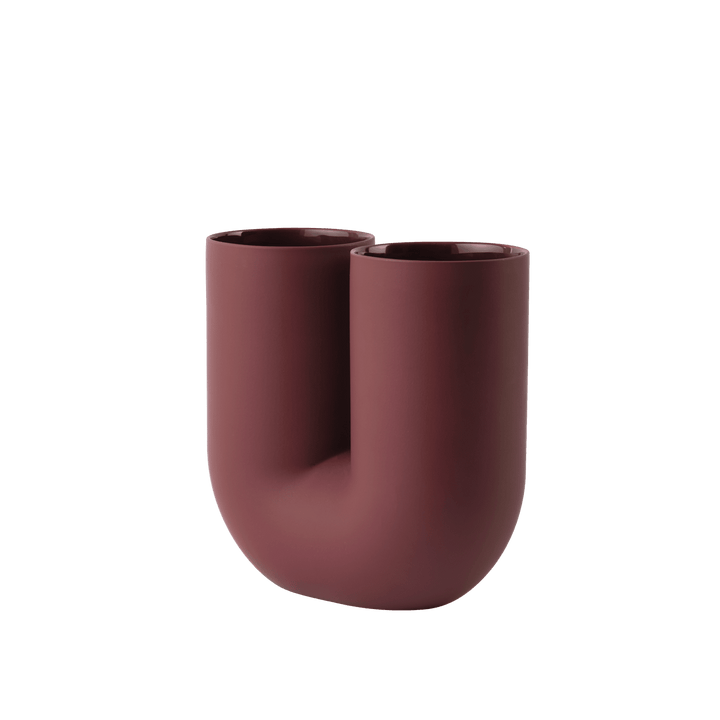 Kink Vase - Muuto Vases - Deep Red - Small - HORNE