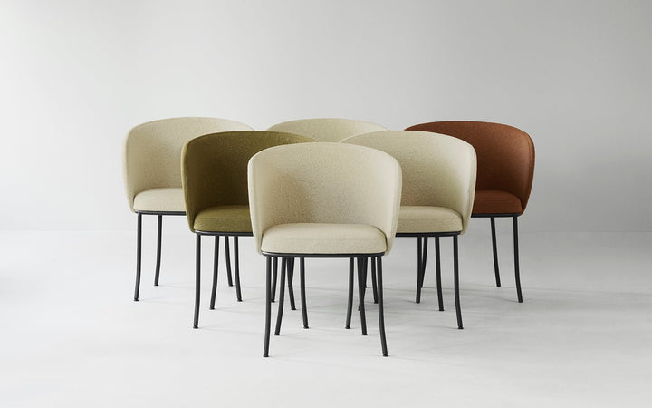 Knit Armchair - Normann Copenhagen Dining Chairs - Olive - HORNE