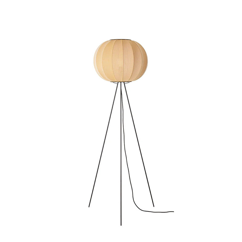 Knit - Wit Floor High Lamp - Made by Hand Floor Lamps - SIlver - 45 - HORNE