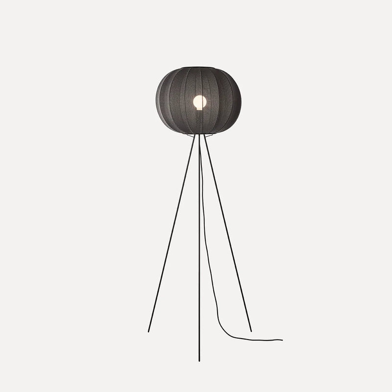 Knit - Wit Floor High Lamp - Made by Hand Floor Lamps - SIlver - 45 - HORNE
