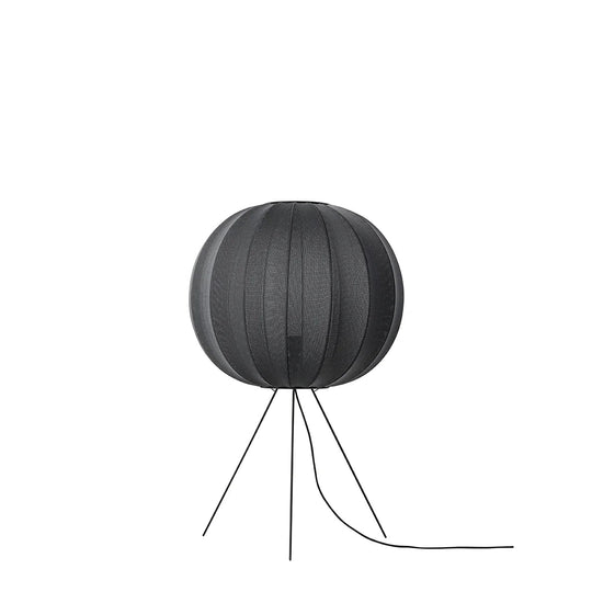 Knit - Wit Floor Medium Lamp - Made by Hand Floor Lamps - 60 - Black - HORNE
