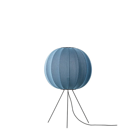 Knit - Wit Floor Medium Lamp - Made by Hand Floor Lamps - 60 - Blue Stone - HORNE
