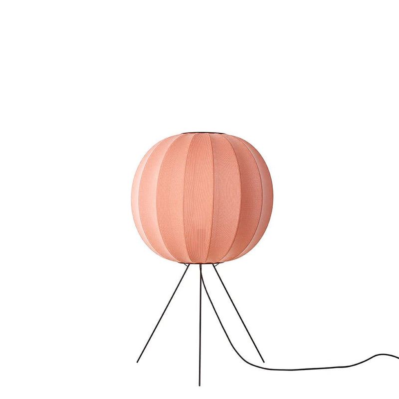 Knit - Wit Floor Medium Lamp - Made by Hand Floor Lamps - 60 - Light Pink - HORNE