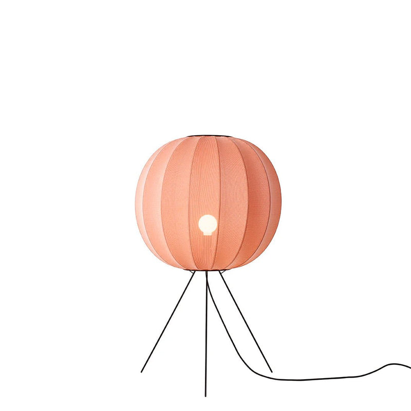Knit - Wit Floor Medium Lamp - Made by Hand Floor Lamps - 60 - Light Pink - HORNE