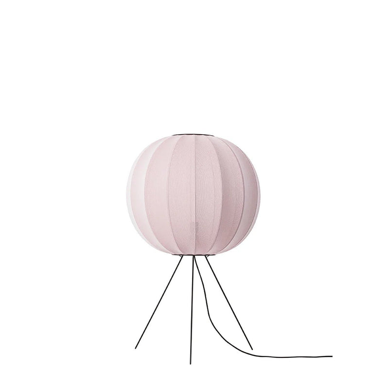Knit - Wit Floor Medium Lamp - Made by Hand Floor Lamps - 60 - Light Pink - HORNE