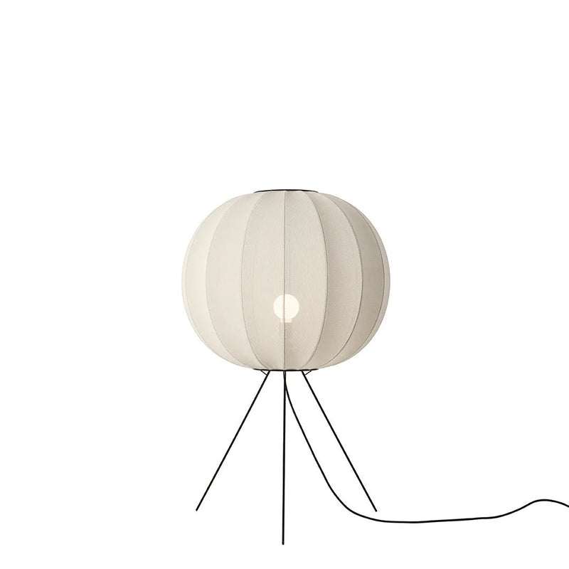 Knit - Wit Floor Medium Lamp - Made by Hand Floor Lamps - 60 - Light Pink - HORNE