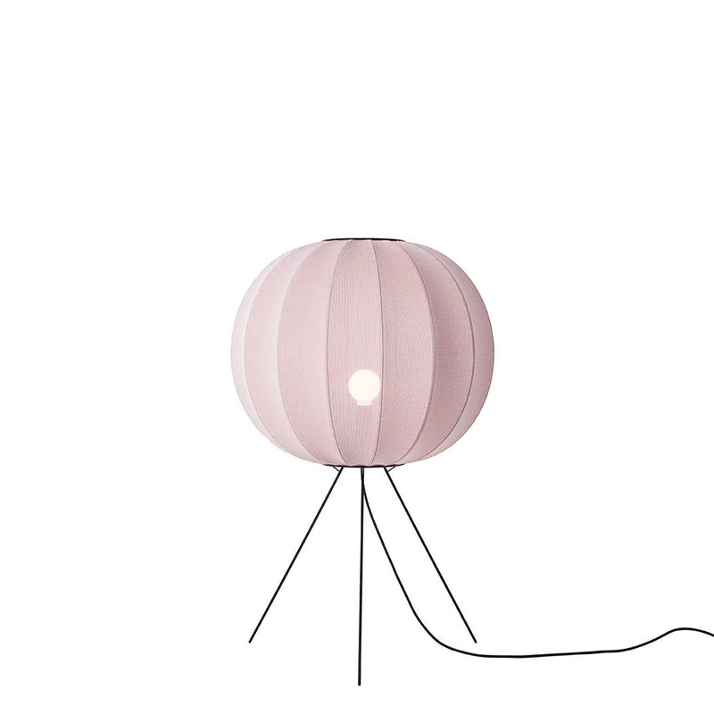 Knit - Wit Floor Medium Lamp - Made by Hand Floor Lamps - 60 - Light Pink - HORNE