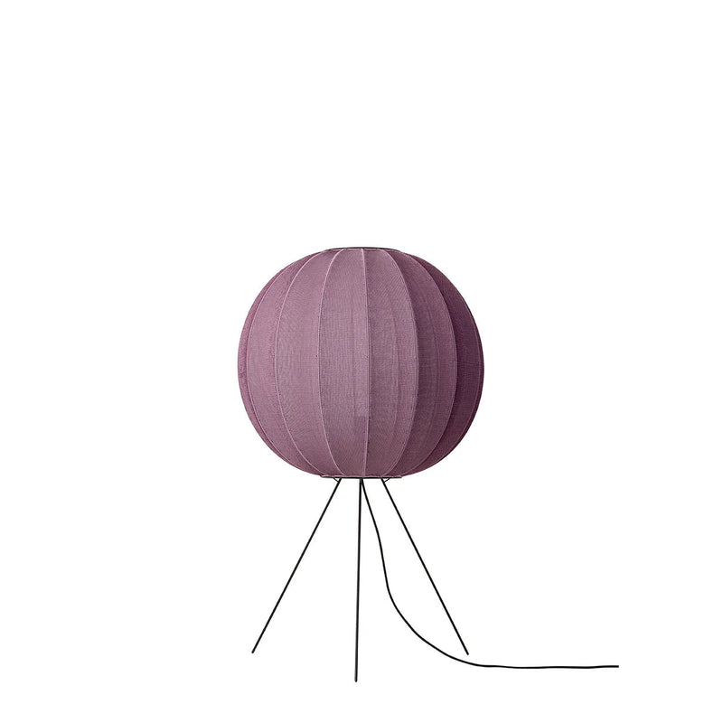 Knit - Wit Floor Medium Lamp - Made by Hand Floor Lamps - 60 - Light Pink - HORNE