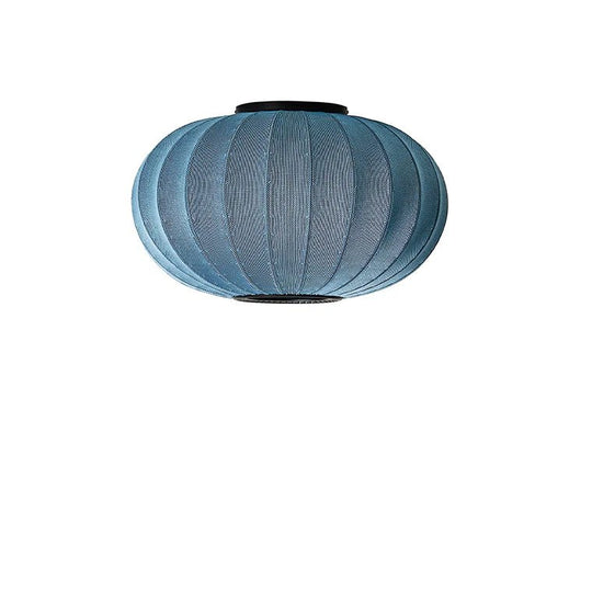 Knit - Wit Oval Ceiling/Wall Light - Made by Hand Pendants - 45 - Blue Stone - HORNE