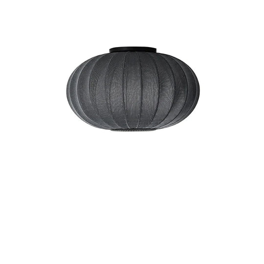 Knit - Wit Oval Ceiling/Wall Light - Made by Hand Pendants - 45 - Black - HORNE