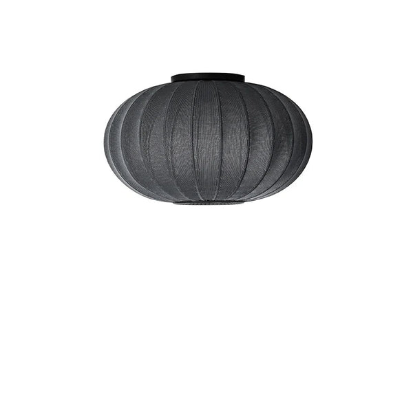 Knit - Wit Oval Ceiling/Wall Light - Made by Hand Pendants - 45 - Black - HORNE