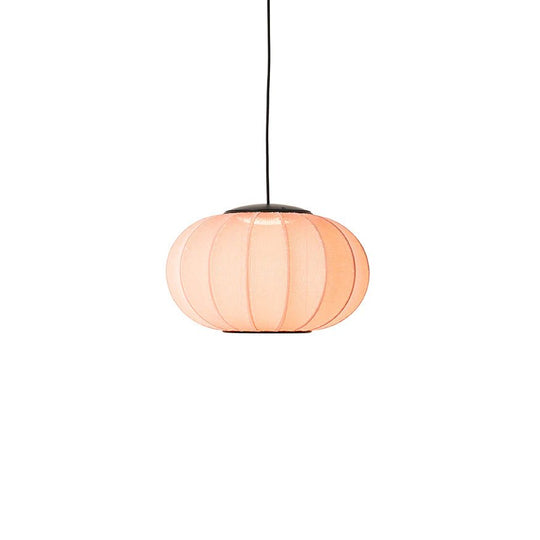 Knit Wit Oval Pendant LED - Made by Hand Pendants - 45 - Black - HORNE