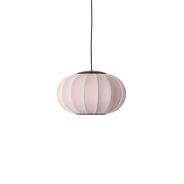 Knit Wit Oval Pendant LED - Made by Hand Pendants - 45 - Light Pink - HORNE