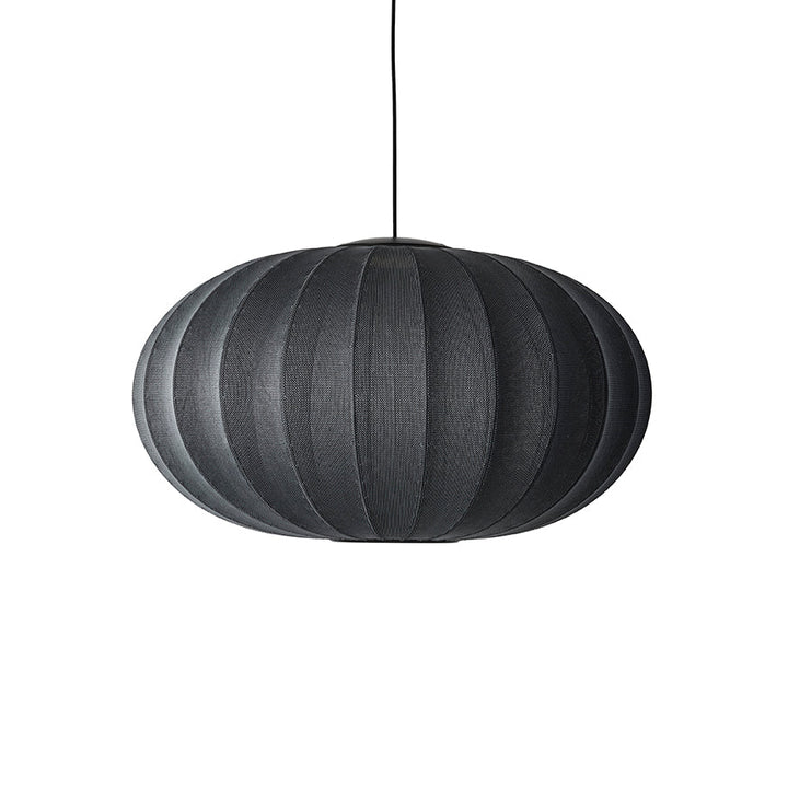 Knit Wit Oval Pendant LED - Made by Hand Pendants - 45 - Pearl White - HORNE