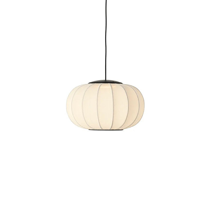 Knit Wit Oval Pendant LED - Made by Hand Pendants - 45 - Black - HORNE
