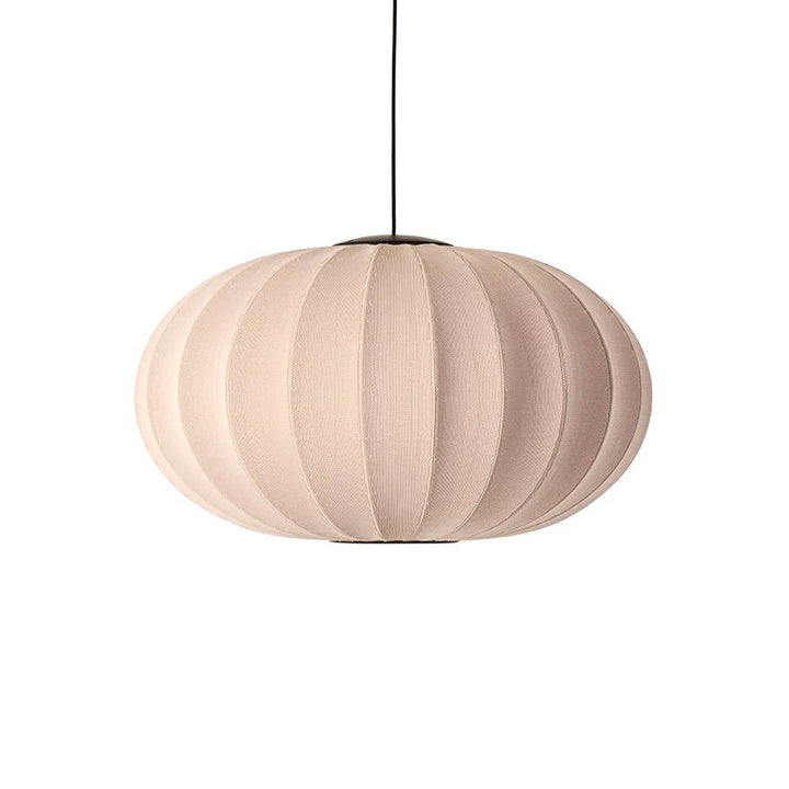 Knit Wit Oval Pendant LED - Made by Hand Pendants - 76 - Pearl White - HORNE