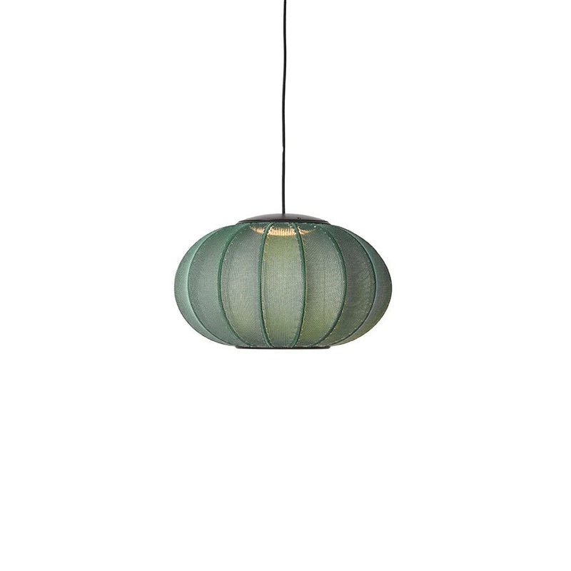 Knit Wit Oval Pendant LED - Made by Hand Pendants - 45 - Blue Stone - HORNE