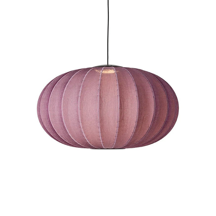 Knit Wit Oval Pendant LED - Made by Hand Pendants - 76 - Burgundy - HORNE