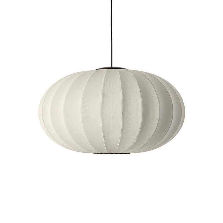 Knit Wit Oval Pendant LED - Made by Hand Pendants - 76 - Pearl White - HORNE