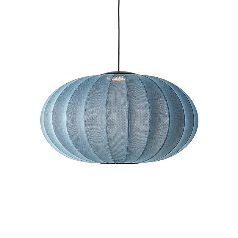 Knit Wit Oval Pendant LED - Made by Hand Pendants - 45 - Blue Stone - HORNE