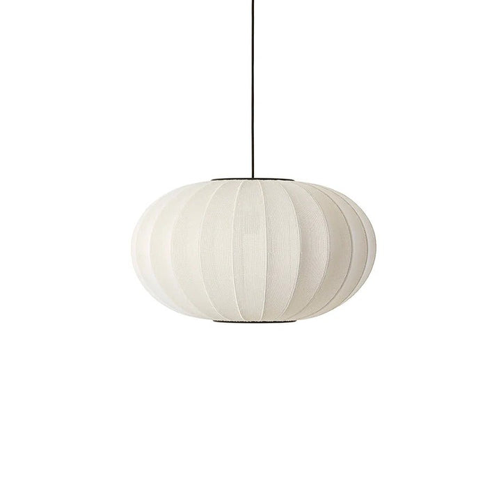 Knit Wit Oval Pendant - Made by Hand Pendants - 57 - Pearl White - HORNE