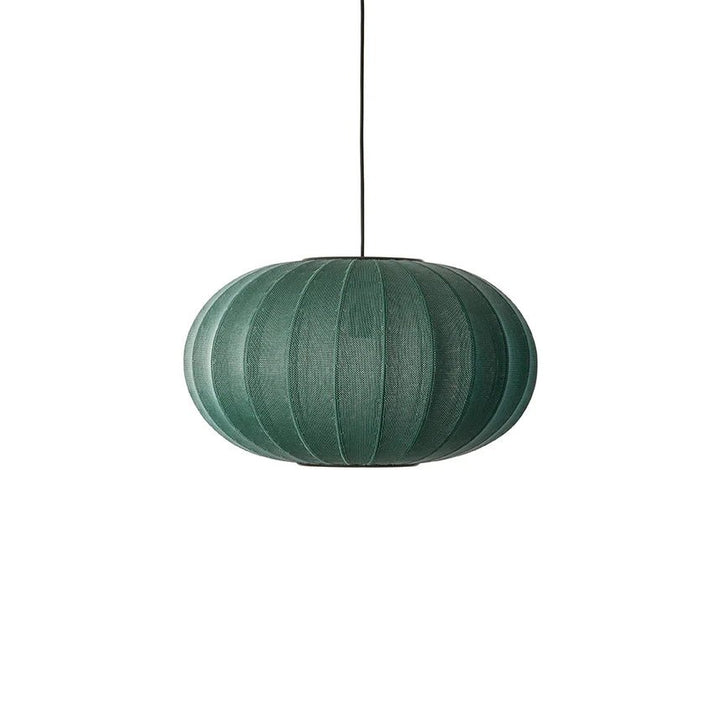 Knit Wit Oval Pendant - Made by Hand Pendants - 57 - Tweed Green - HORNE