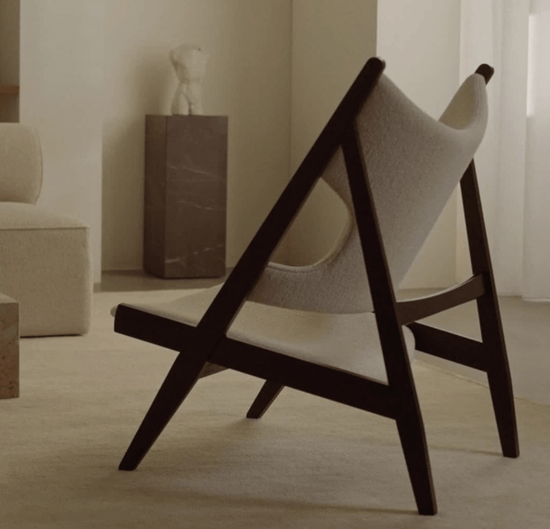 Knitting Lounge Chair, Black Oak - Audo Copenhagen Chairs - HORNE