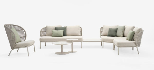 Kodo Modular 2 Seater - Vincent Sheppard Sofas - Left - Dune White - Almond - HORNE