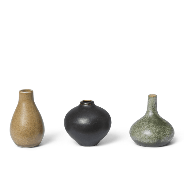 Komo Mini Vases - Set of 3 - Ferm Living - Vases - HORNE